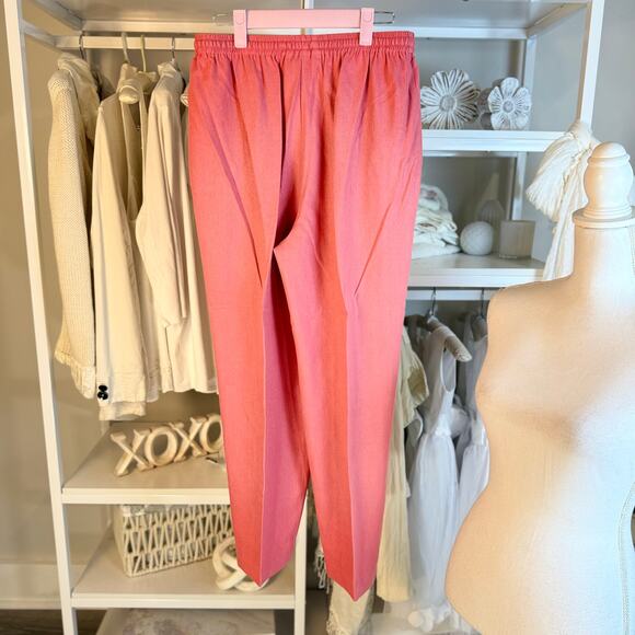 Erin London sz. Medium 100% silk pantsuit coastal,summer, demure 2-pc #3717, 18 - Picture 9 of 13